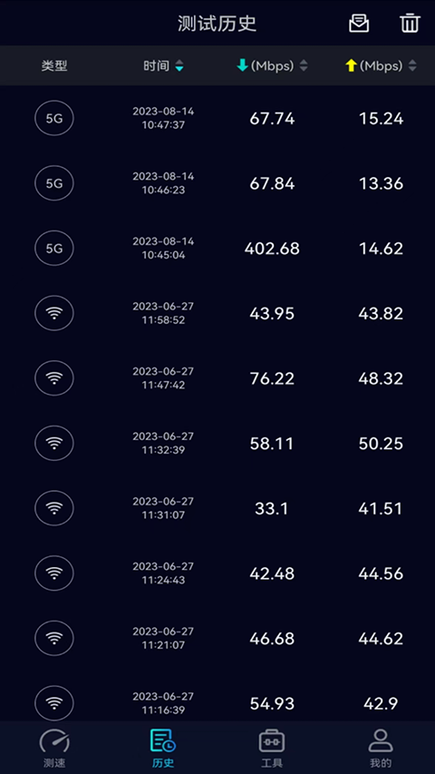 5G网速测试app