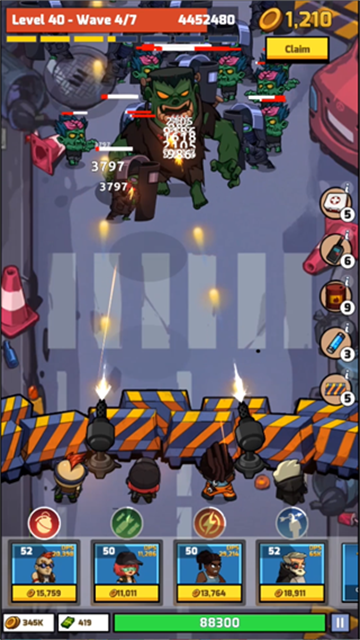 僵尸空闲防御无限金币版