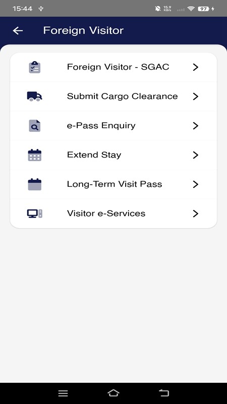 MyICA Mobile新加坡入境申报